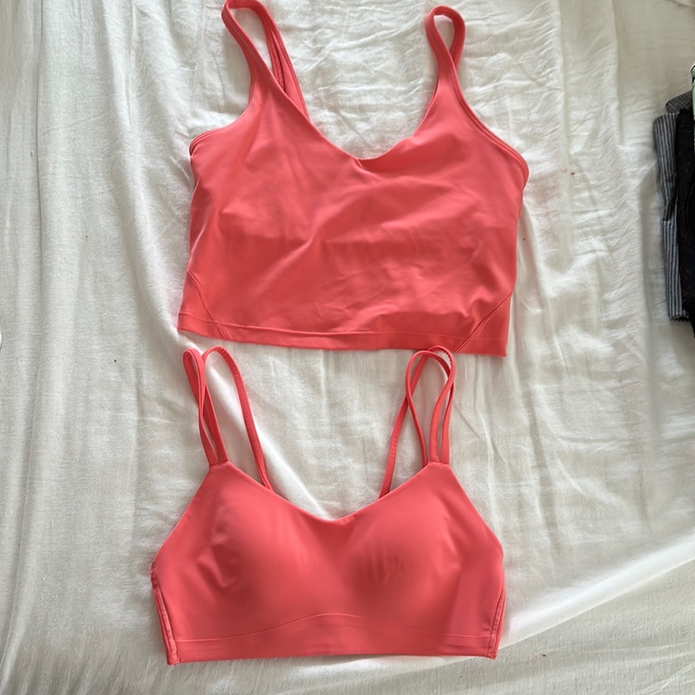 Lululemon athletica raspberry cream set